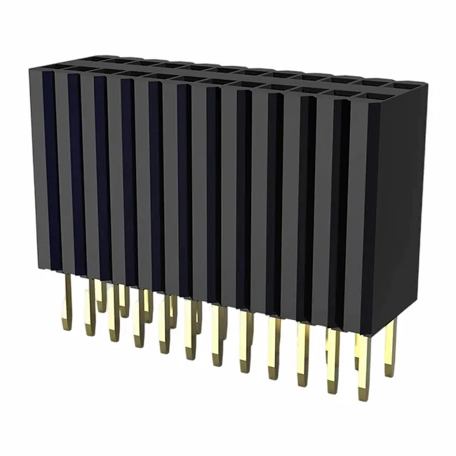 ส่วนหัวของผู้หญิง 1.27x2.54 มม. ตรงแถวเดียวตรง