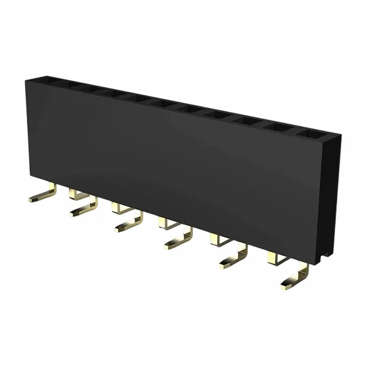 ส่วนหัวหญิง 2.54 มม. แถวเดียว smt y ประเภท