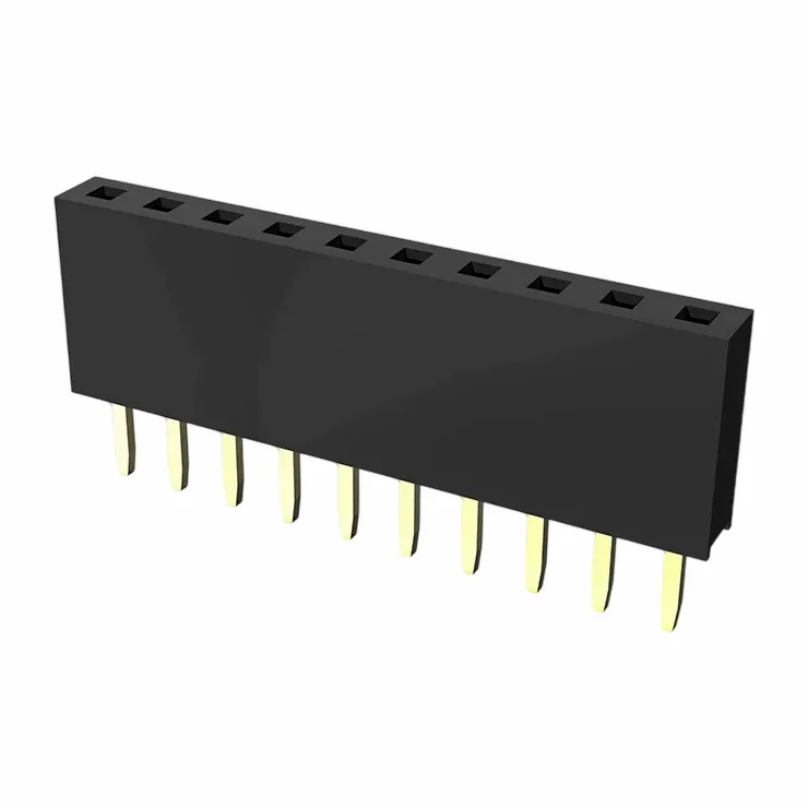 ส่วนหัวหญิง 2.54 มม. แถวเดียวตรง y พิมพ์ y