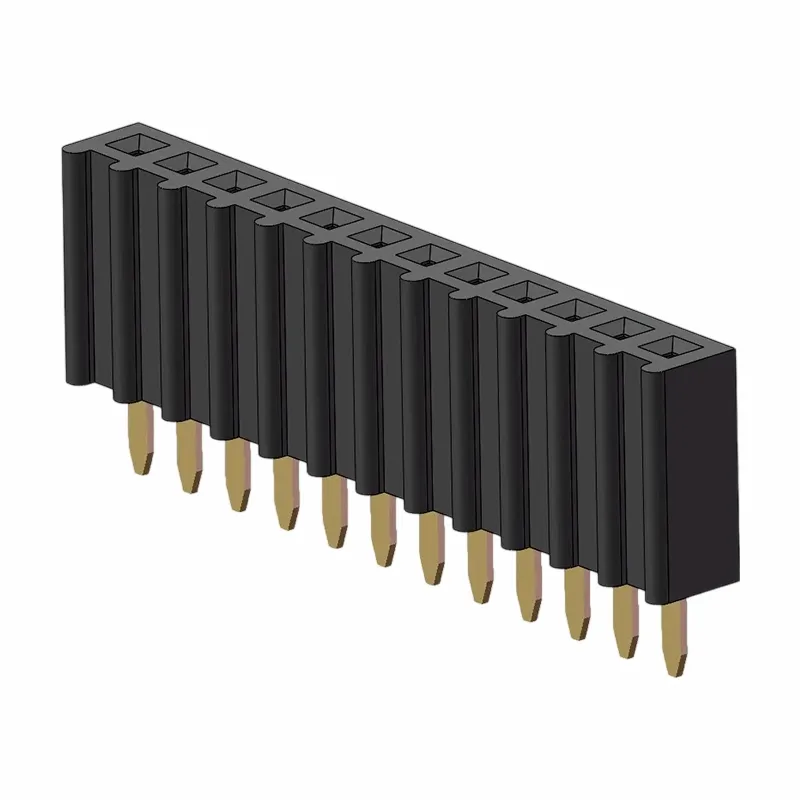 ส่วนหัวหญิง 2.54 มม. แถวเดียวตรง O Type-1